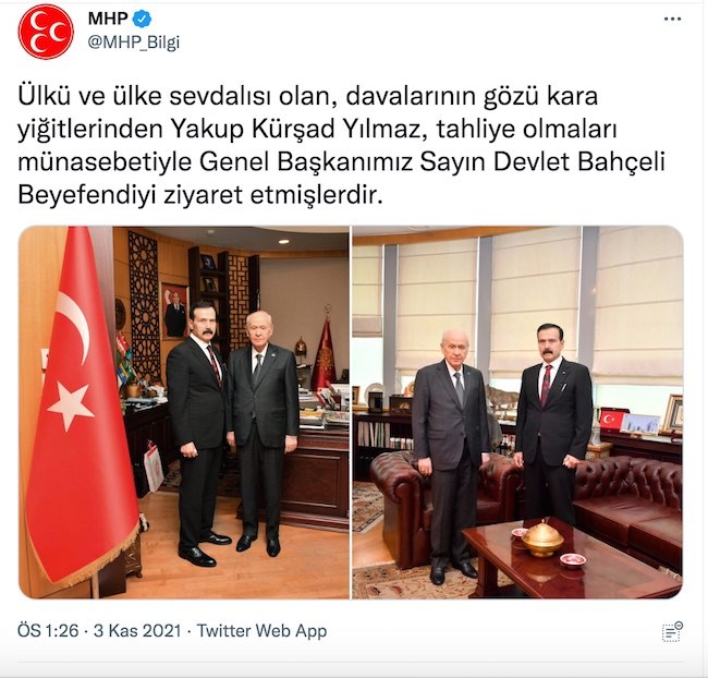 Suç örgütü lideri Kürşat Yılmaz ile Devlet Bahçeli buluştu - Resim : 1