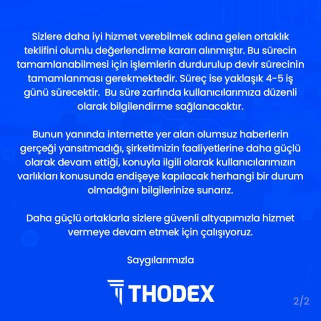İşlemlere kapanan kripto borsası Thodex'in CEO'su yurt dışına çıktı, şirketle ilgili soruşturma başlatıldı - Resim : 1
