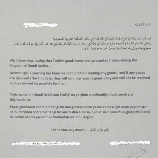 Suudi Arabistan ve Emirlikler ambargoyu genişletti: Müteahhitlere de boykot uyguluyor - Resim : 1