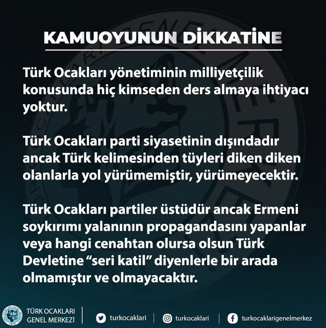 Türk Ocakları'ndan Bahçeli'ye yanıt: Biz hiçbir partinin arka bahçesi değiliz - Resim : 1