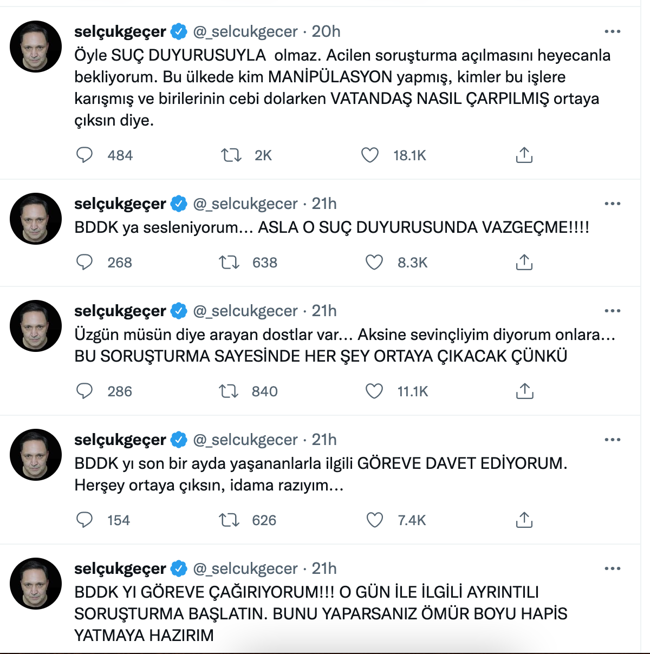 Selçuk Geçer: BDDK'ya sesleniyorum... Asla o suç duyurusundan vazgeçme - Resim : 1