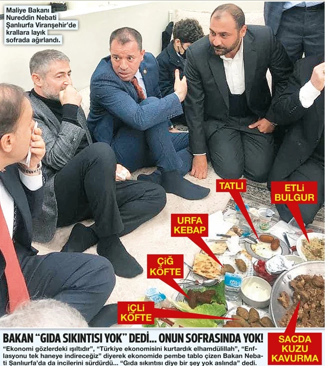 Urfa sofrasında kebap şovu: Nebati'den sonra Erdoğan'dan da 'hayat pahalılığı' itirafı - Resim : 1
