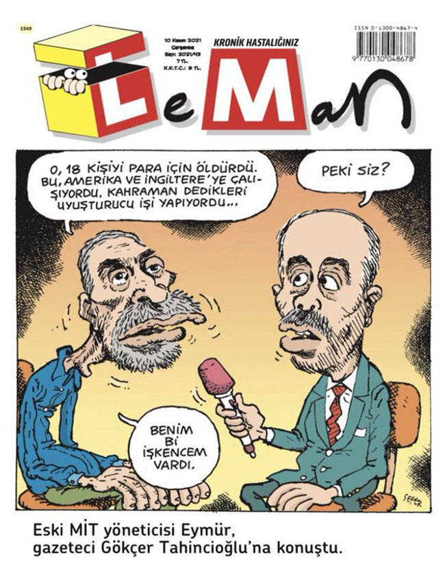 LeMan'dan ' Mehmet Eymür' kapağı: Benim bir işkencem vardı - Resim : 1