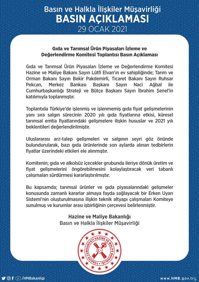 Hazine ve Maliye Bakanı Elvan açıkladı: Fahiş fiyata karşı Erken Uyarı Sistemi kuruluyor - Resim : 1
