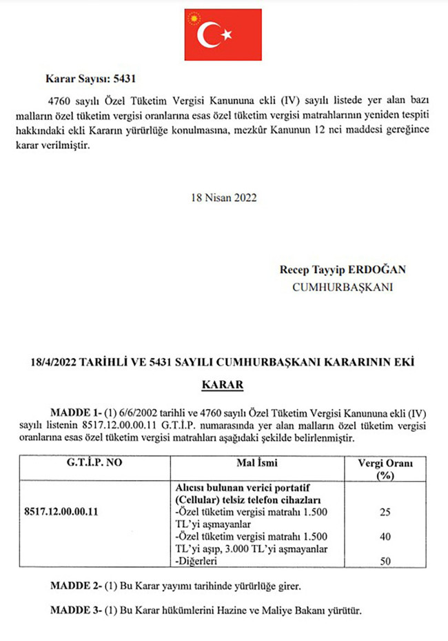 Cep telefonu alacaklar dikkat: Cep telefonu matrahları arttı - Resim : 1