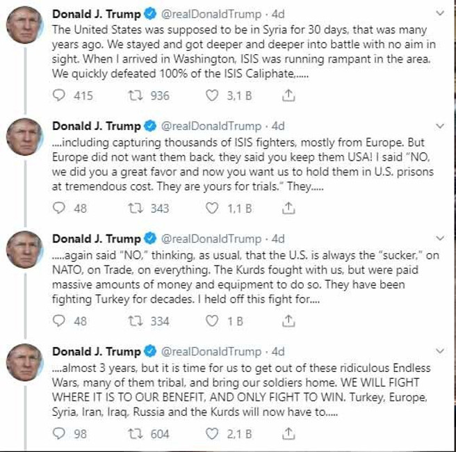 Trump: Sonu olmayan saçma savaşlardan çekilme vakti - Resim : 1