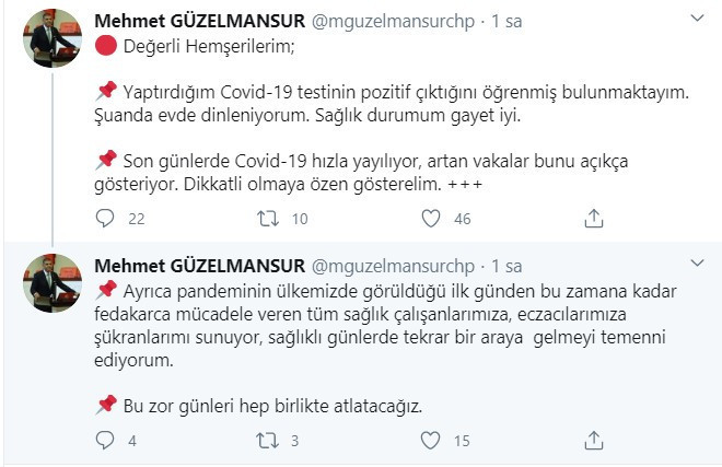 CHP'li bir vekil daha Coronavirus’e yakalandı - Resim : 1