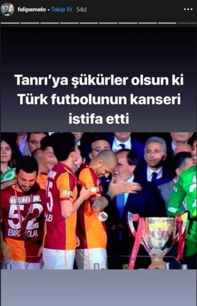 Melo'dan Demirören'e: Türkiye futbolunun kanseri istifa etti - Resim : 1