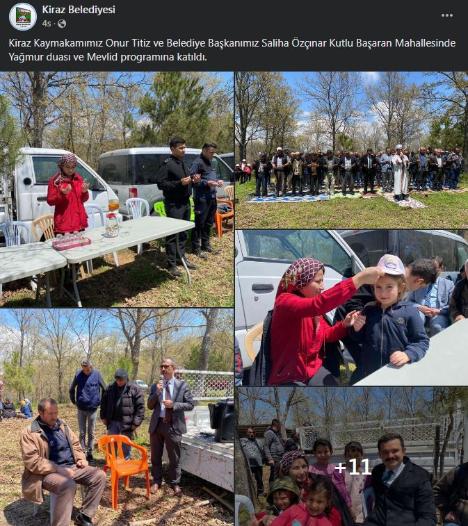 Kaymakam ve belediye başkanı yağmur duasına çıktı - Resim : 1