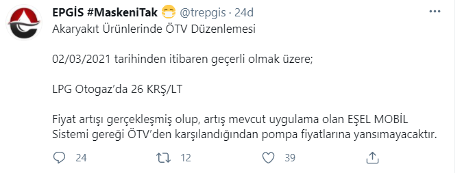 Otogaza 26 kuruş zam - Resim : 1