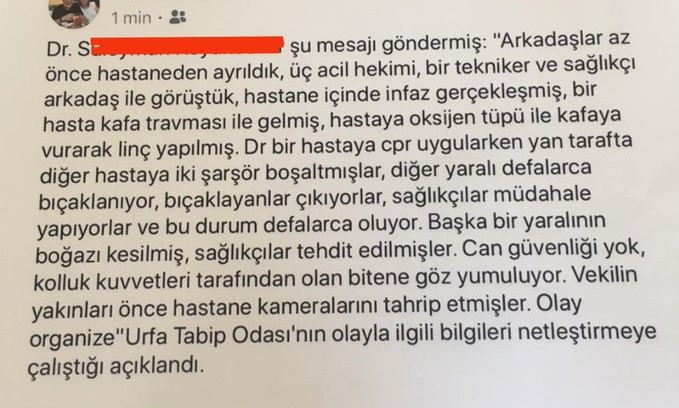 'Yasalar burada işlemiyor' denilen Urfa'dan Adalet Bakanı ve Meclis Başkanına çağrı - Resim : 1
