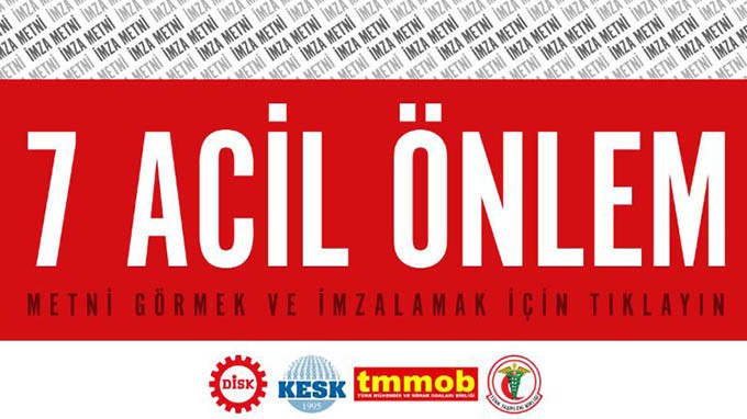 Emekçiler kendi acil önlem paketini imzaya sundu - Resim : 1