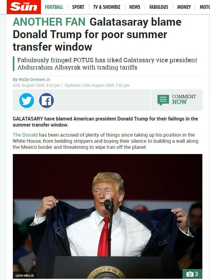Trump'a 'Allah kahretsin onu' dedi, The Sun'a manşet oldu - Resim : 1