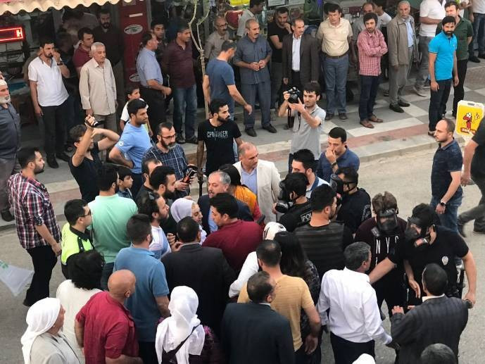HDP’ye Ceylanpınar’da polis müdahalesi - Resim : 1