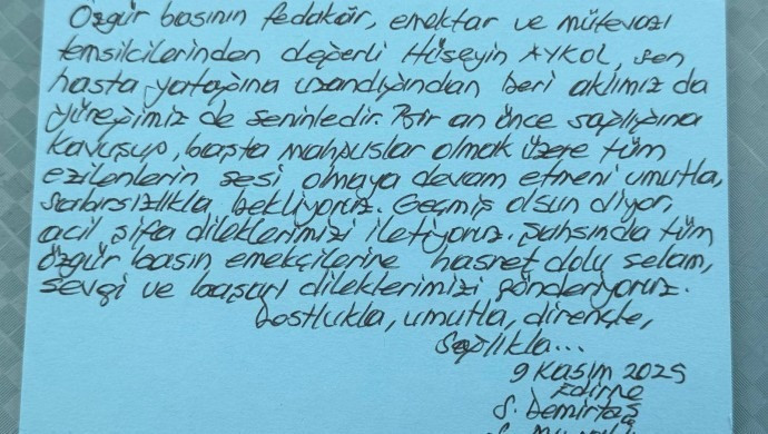 Demirtaş ve Mızraklı'dan Hüseyin Aykol'a dayanışma mesajı - Resim : 1
