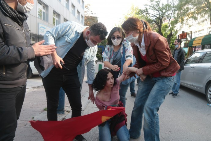 Ankara'da Soma anmasına müdahale: Çok sayıda gözaltı - Resim : 3