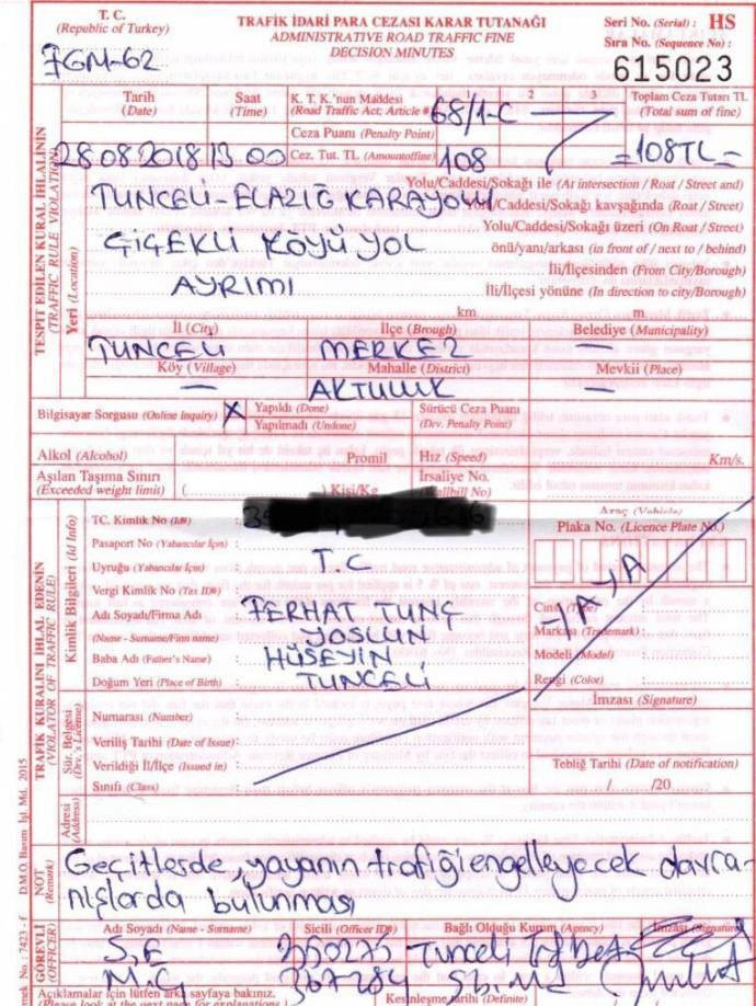 Orman yangınını söndürmeye giden Ferhat Tunç'a para cezası - Resim : 1