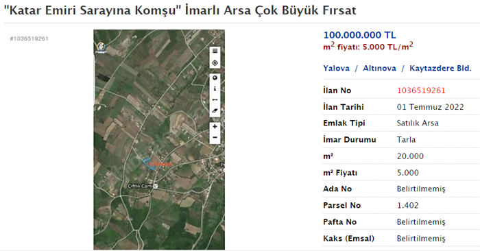Katar Hanedanı'nın Yalova'daki sarayı tamamlandı, emlak piyasası değişti - Resim : 2
