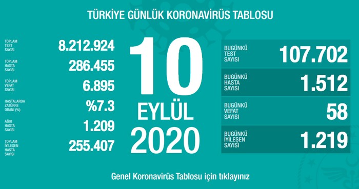 Türkiye'nin Coronavirus tablosu: Aktif hastaların yaş ortalaması 42 - Resim : 1