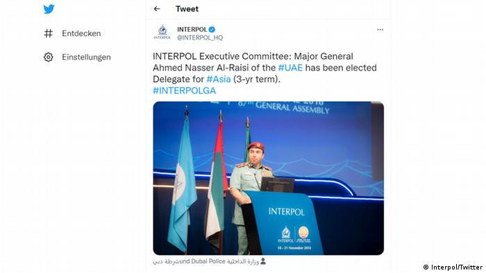 Interpol'ün BAE'li başkan adayı tepkilerin odağında - Resim : 1