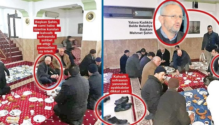 AKP’li aday camide sofra kurup oy istedi - Resim : 1