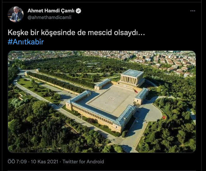 AKP'li 'Yeliz': Keşke Anıtkabir'in bir köşesinde de mescid olsaydı... - Resim : 1