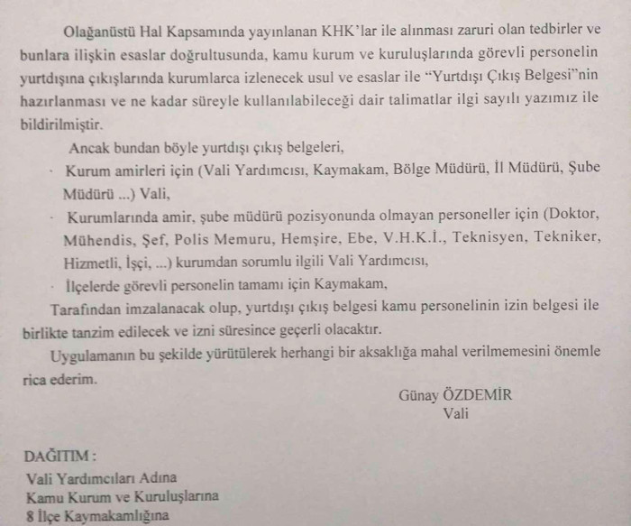 Memura, yurt dışına çıkışta 'yıllık izin' şartı - Resim : 1