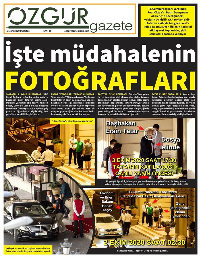 KKTC basını fotoğraf yayımladı: Türkiye, cumhurbaşkanlığı seçimine müdahale ediyor - Resim : 1