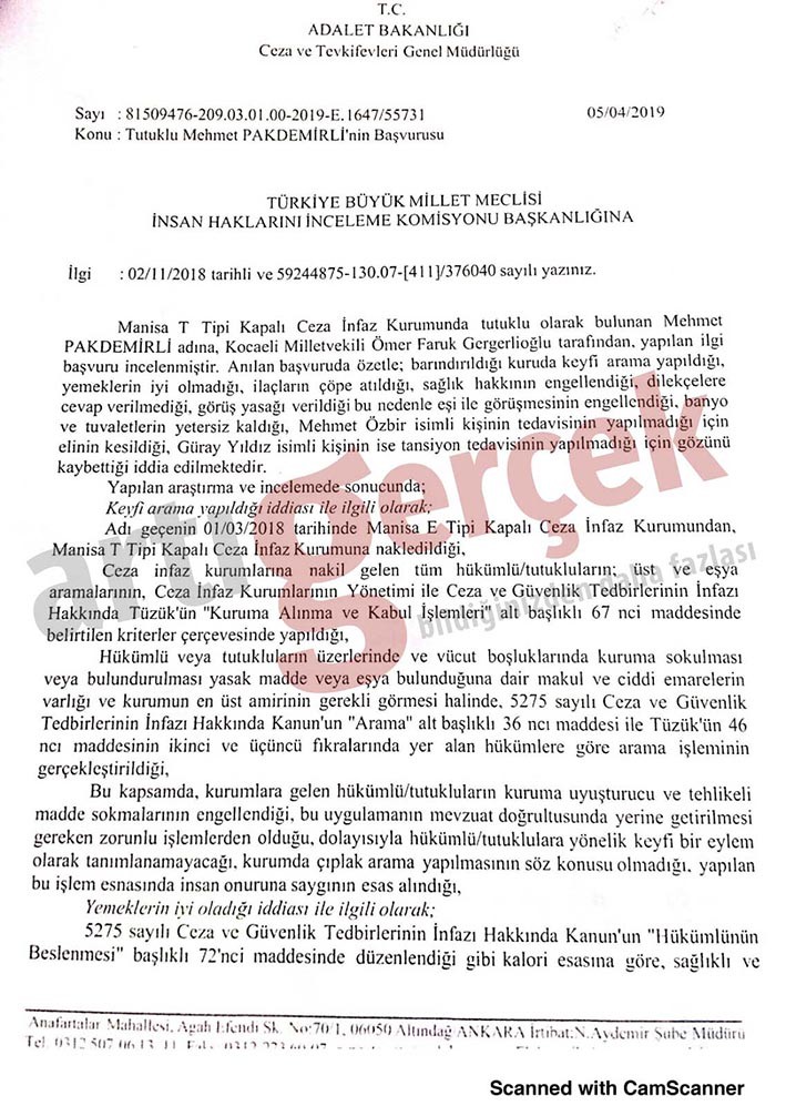 Adalet Bakanlığı: Cezaevlerinde çıplak arama keyfi uygulama değil zorunlu - Resim : 1