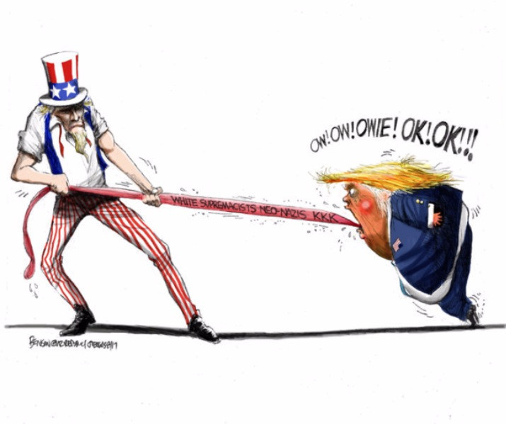 Karikatüristler Trump'ı böyle resmetti - Resim: 10