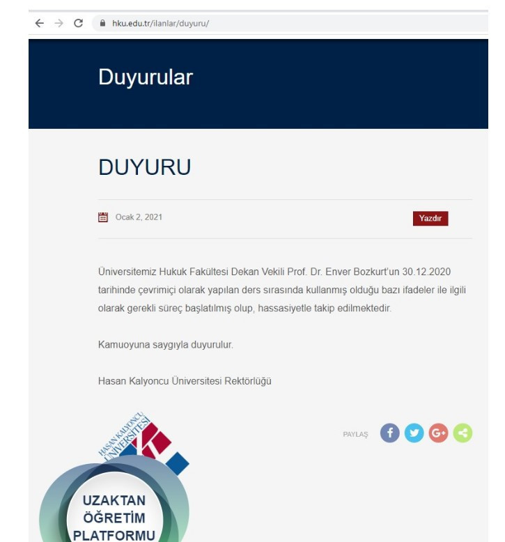 Hukuk Fakültesi Dekanı, sınavda kamera istemeyen öğrencilerine ‘terörist’ dedi - Resim : 1