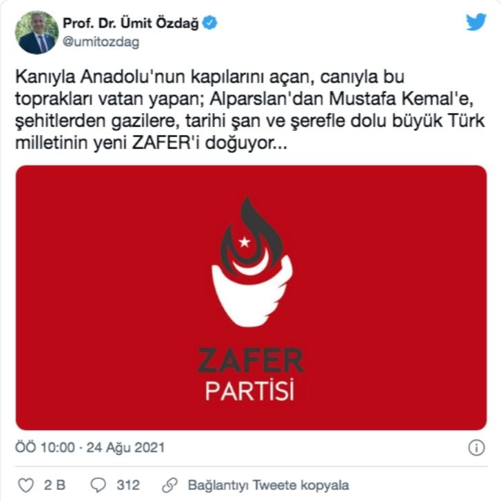 Ümit Özdağ'ın partisinin kurucu listesindeki isimler dikkat çekti - Resim : 1