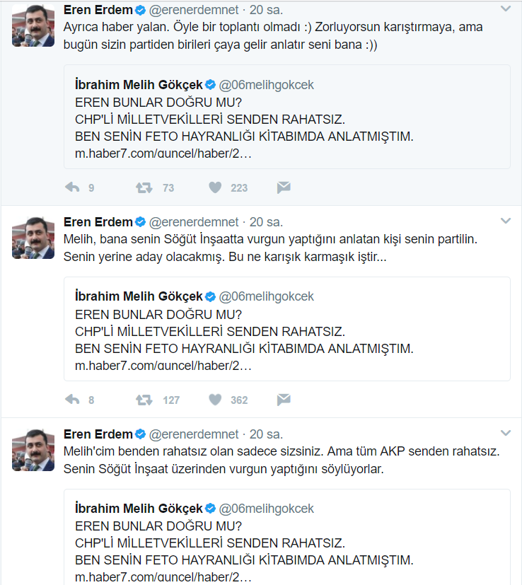 Eren Erdem'den Gökçek'e 'vurguncusun' suçlaması - Resim : 1