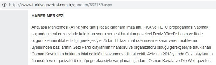 Hak ihlali kararı veren AYM için 'Ajanlığa Yüksek Müsade' ifadesini kullandılar - Resim : 2