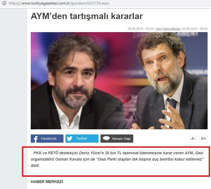 Hak ihlali kararı veren AYM için 'Ajanlığa Yüksek Müsade' ifadesini kullandılar - Resim : 1
