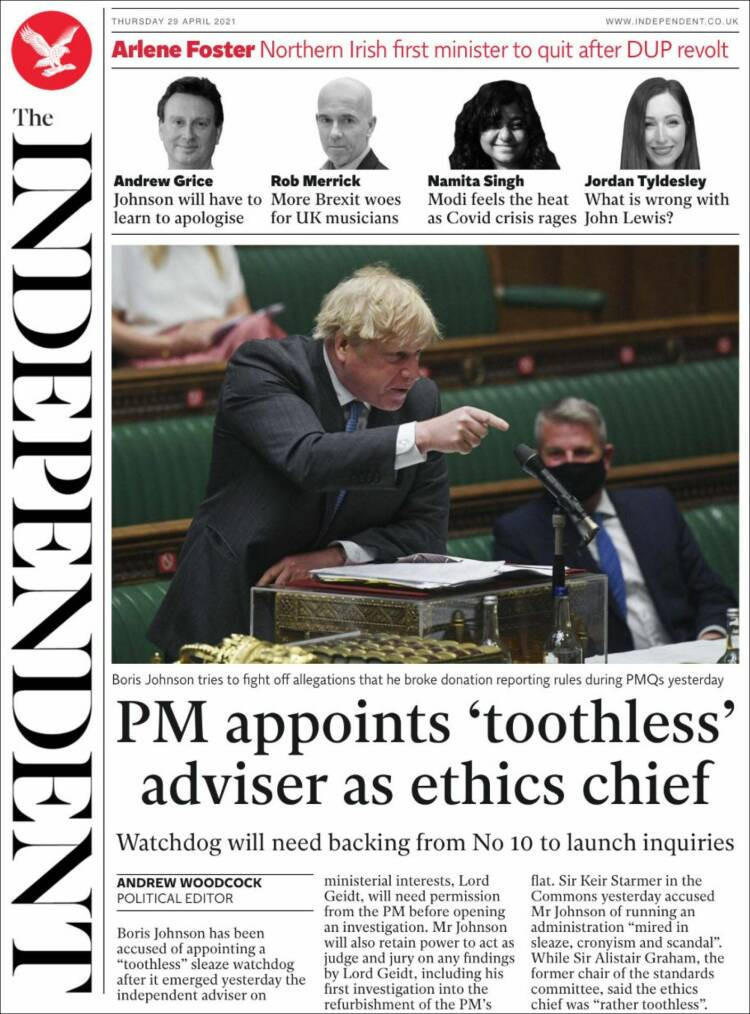 Dünya Basınında Bugün | The Guardian: Boris Johnson'ın başbakanlığı tehlikeye girebilir - Resim : 7