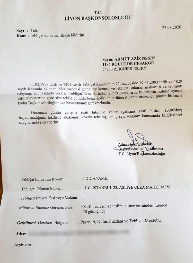 Türkiye devletinin bana önerdiği tutuklanmam kararı... - Resim : 1