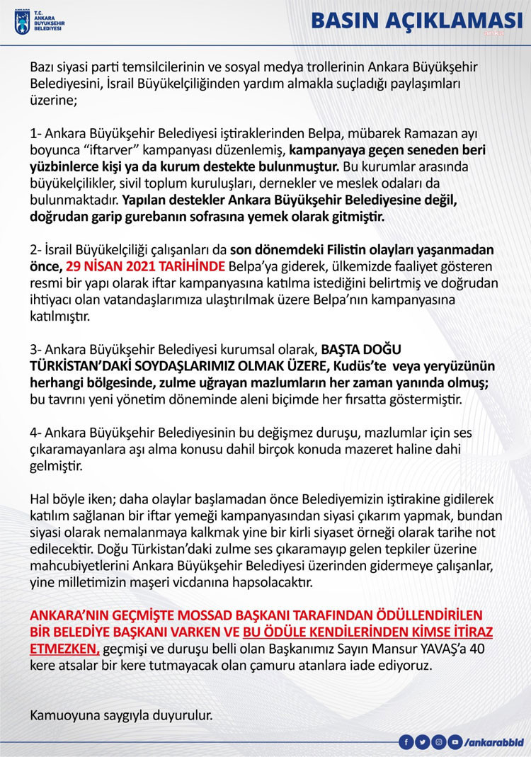 ABB'den ‘İsrail'den yardım alıyor' iddialarına yanıt: Kirli bir siyaset örneği - Resim : 1
