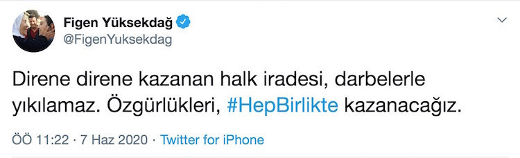 Figen Yüksekdağ: Halk iradesi darbelerle yıkılamaz - Resim : 1