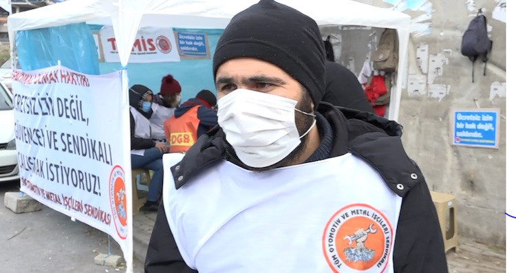 Sinbo işçileri ücretsiz izne karşı direniyor - Resim : 3