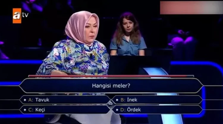 'Hangisi meler?' sorusunda joker kullanan yarışmacı 200 bin TL'lik soruya kadar ilerledi - Resim : 1