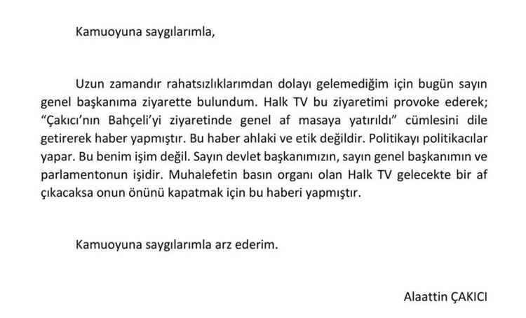 Bahçeli ile Çakıcı kol kola: Genel af görüşüldü iddiası - Resim : 1