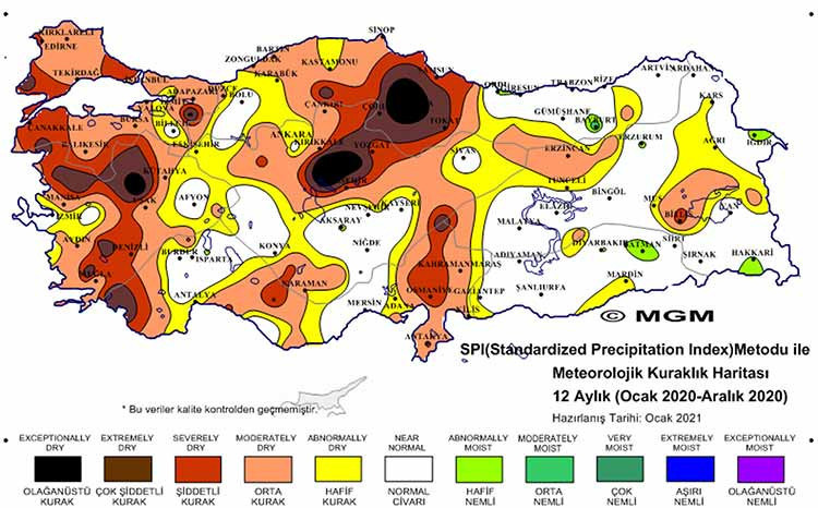 Haritaların gösterdiği ve uzmanların dikkat çektiği 'kuraklık tehdidi' büyüyor - Resim : 1