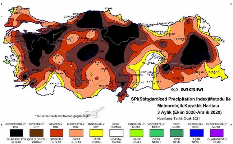Haritaların gösterdiği ve uzmanların dikkat çektiği 'kuraklık tehdidi' büyüyor - Resim : 2