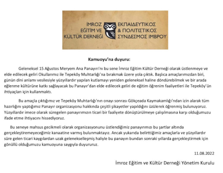CİMER'e şikayet edilen Meryem Ana Panayırı iptal edildi - Resim : 1