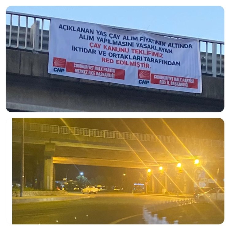 CHP’nin bu kez de Çay Kanunu ile ilgili afişleri toplatıldı - Resim : 1
