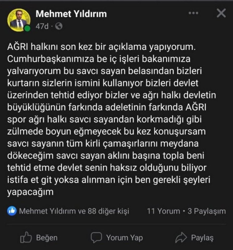 Savcı Sayan’a istifa çağrısı: Yoksa tüm kirli çamaşırlarını dökerim - Resim : 1