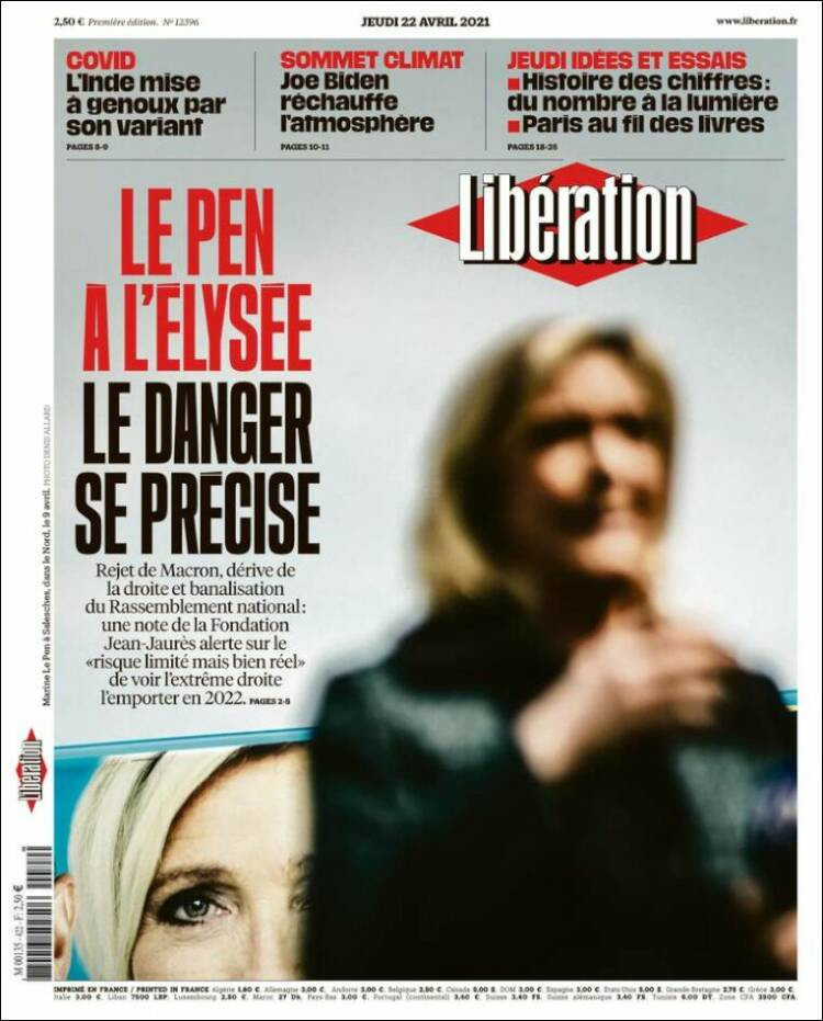 Dünya Basınında Bugün | Fransa'da Macron'un tek rakibi aşırı sağcı Le Pen - Resim : 8
