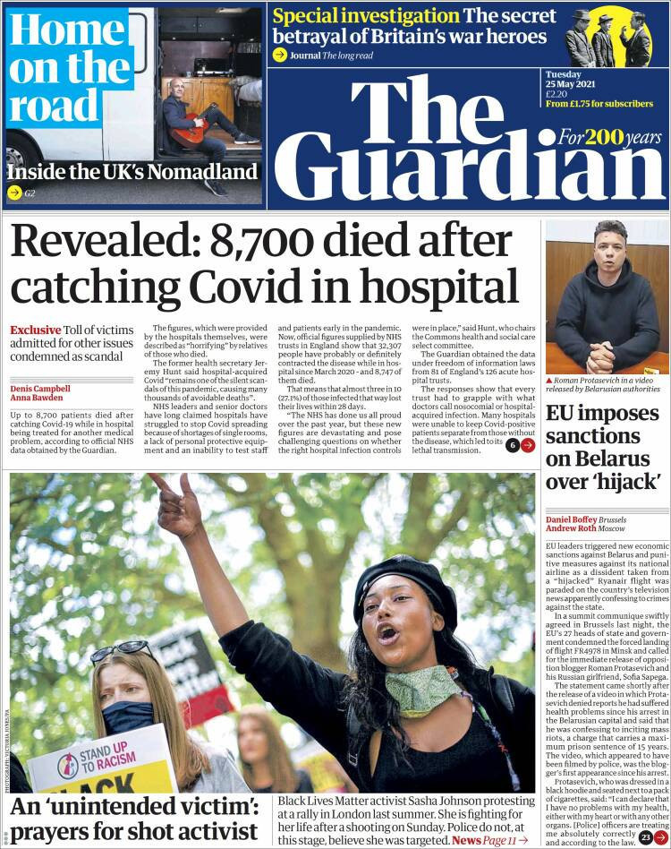 Dünya Basınından | The Guardian: Covid'de sessiz skandal; hastanelerde virüs kapan 8 bin 700 kişi öldü - Resim : 5