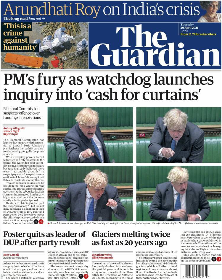 Dünya Basınında Bugün | The Guardian: Boris Johnson'ın başbakanlığı tehlikeye girebilir - Resim : 5